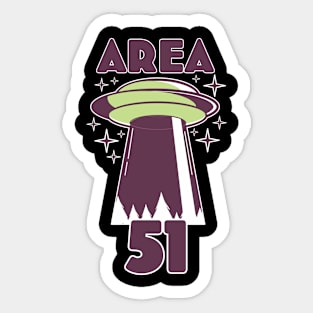 Area 51 UFO Sticker